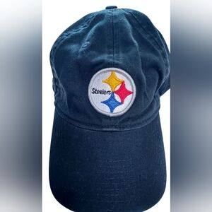 Pittsburgh Steelers Reebok Youth Womens Fitted M Hat Cap NFL Black Cotton
